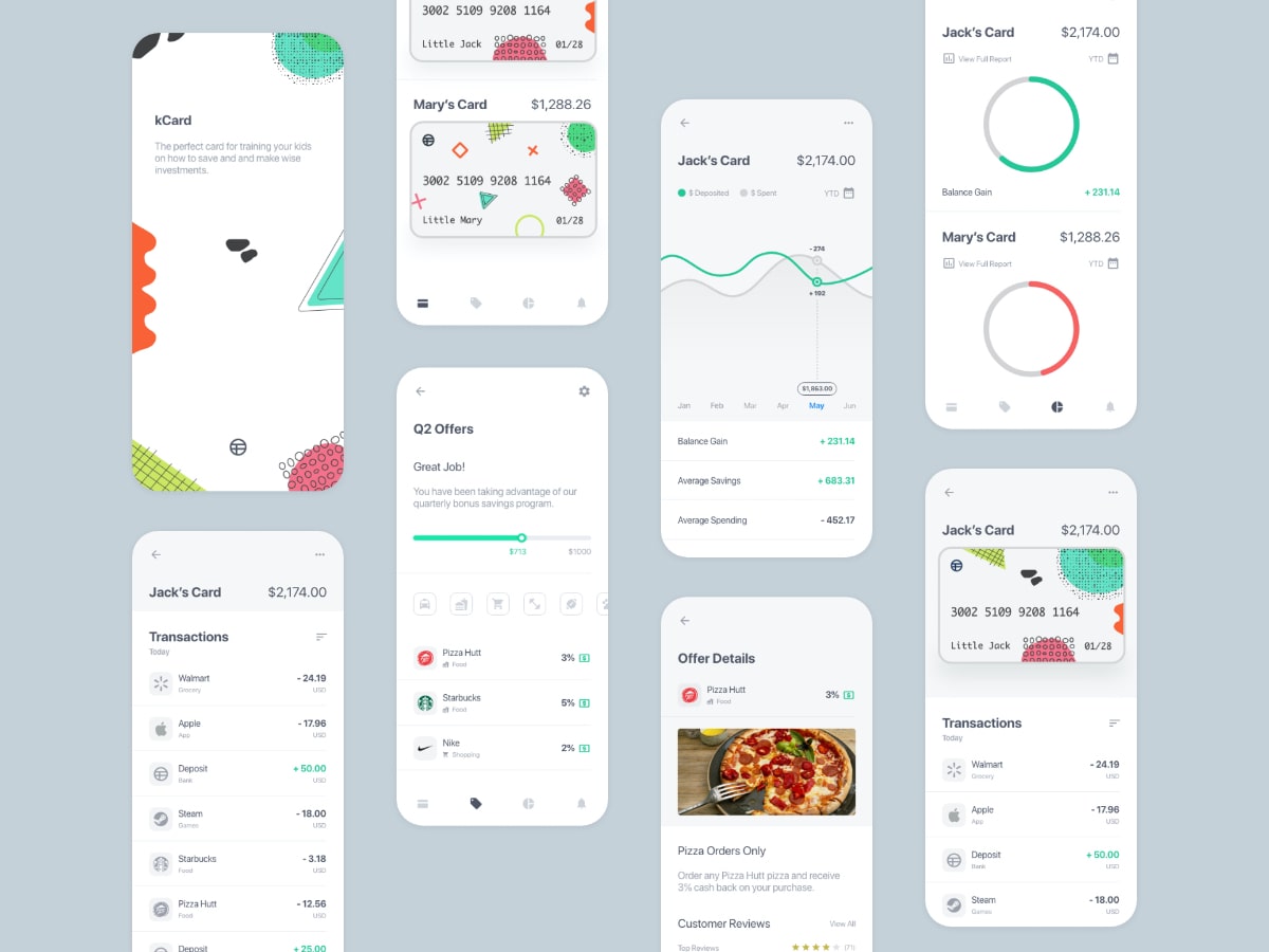 KidzCard concepts